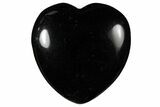 1.6" Polished Black Obsidian Heart - Photo 3